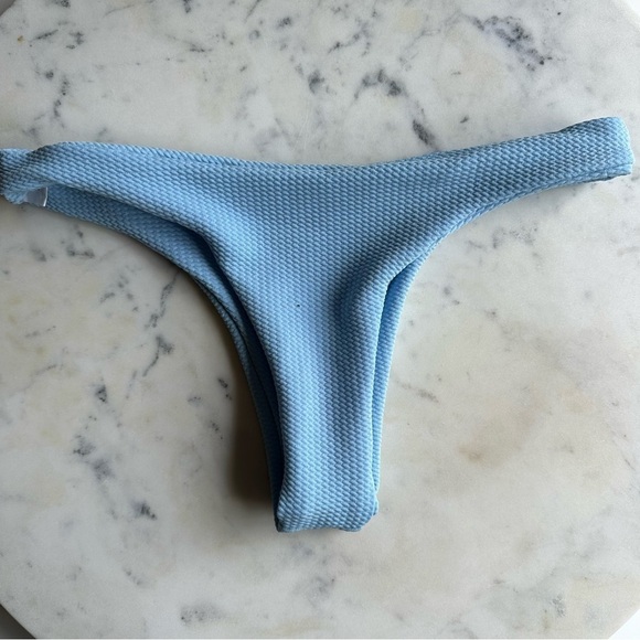 SHEIN Light Blue Textured Bikini Set Size Small - Picture 11 of 15